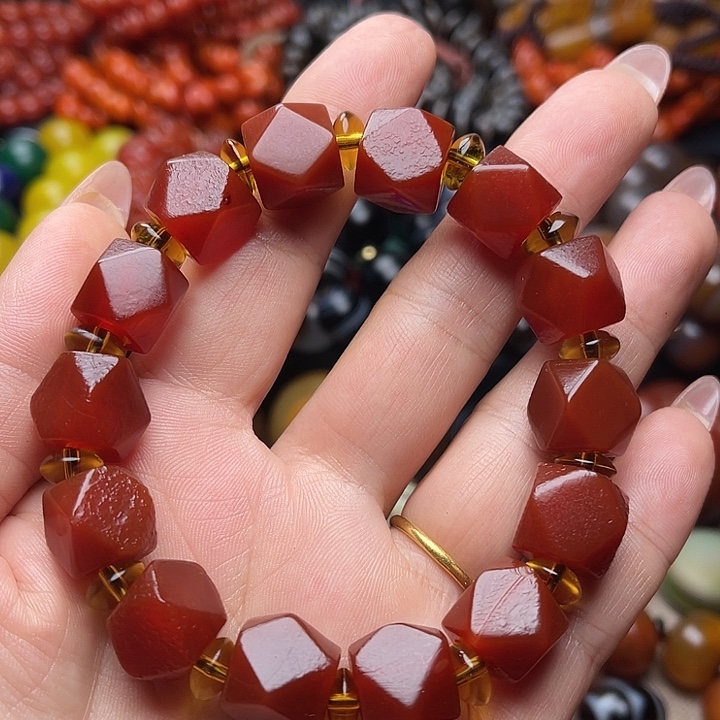 玛瑙/玉髓未镶嵌手链