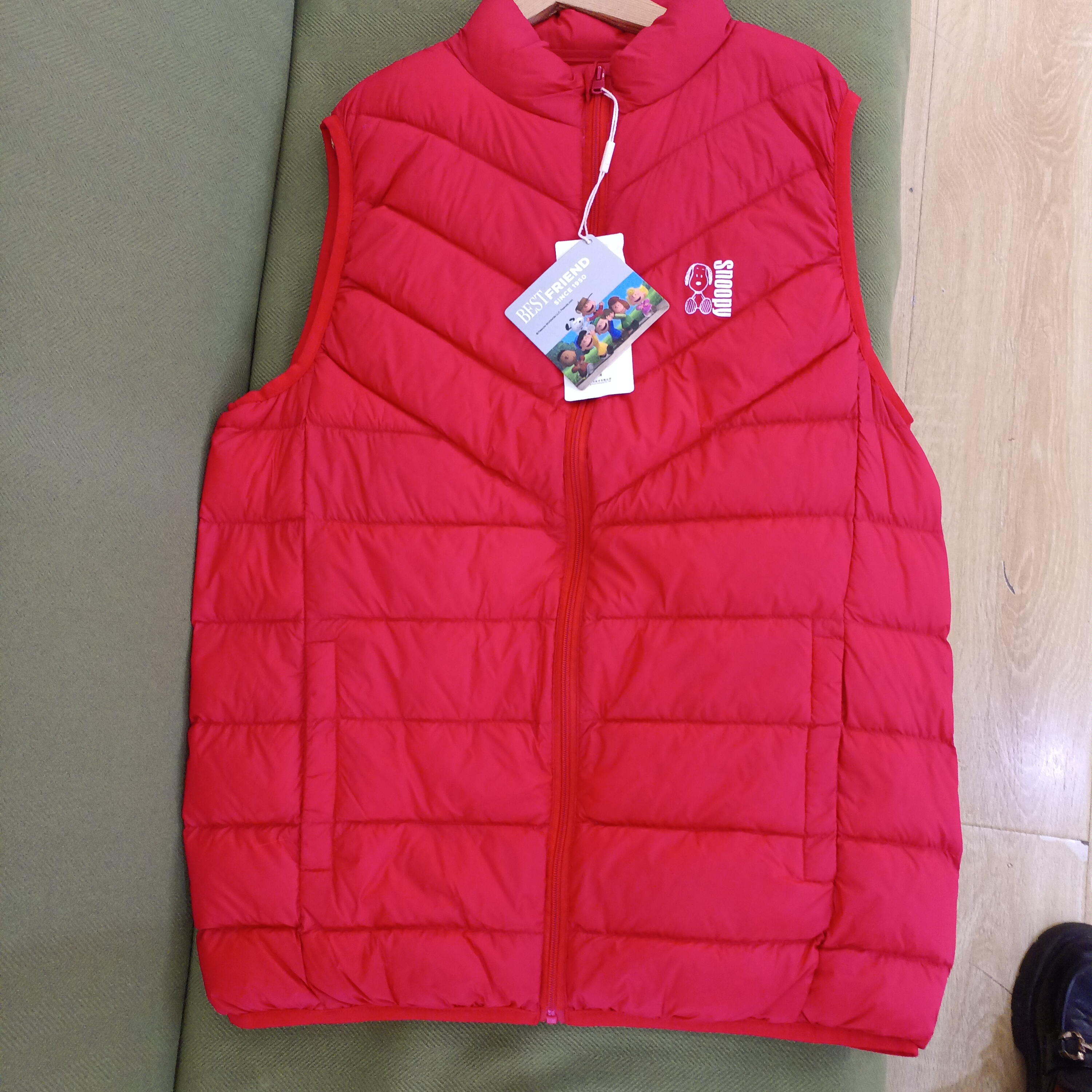 五层娜史努比女童棉服马甲