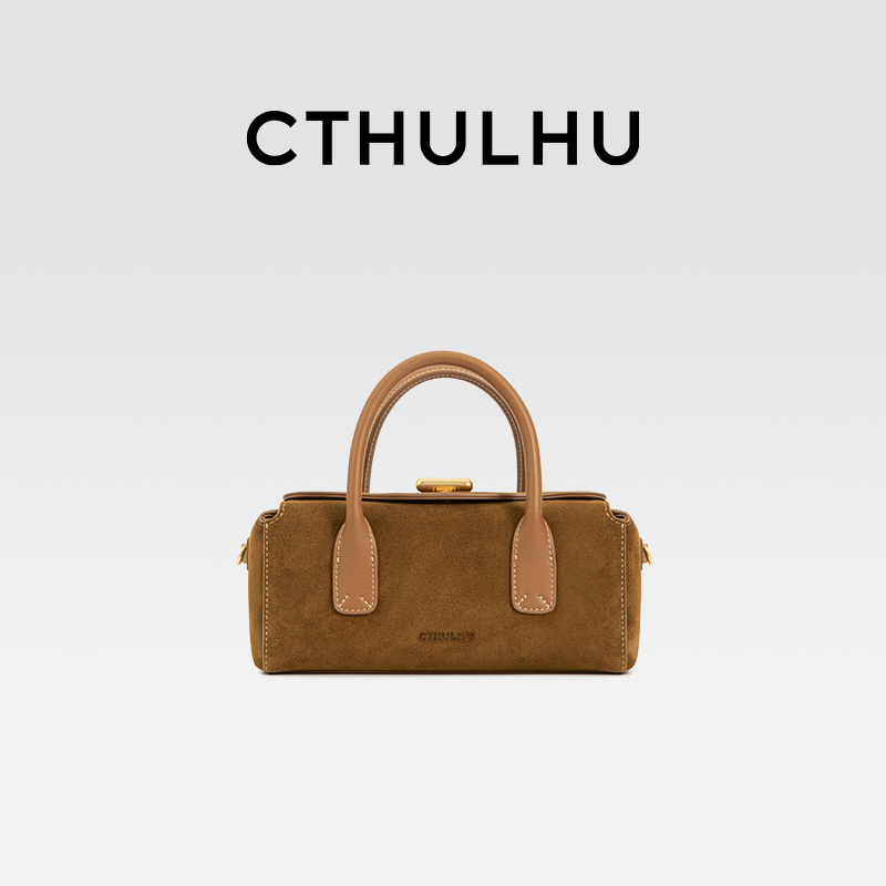 CTHULHU【焦糖盒子手提包】CT511B190韩国小众品牌秋冬时尚特色包XS