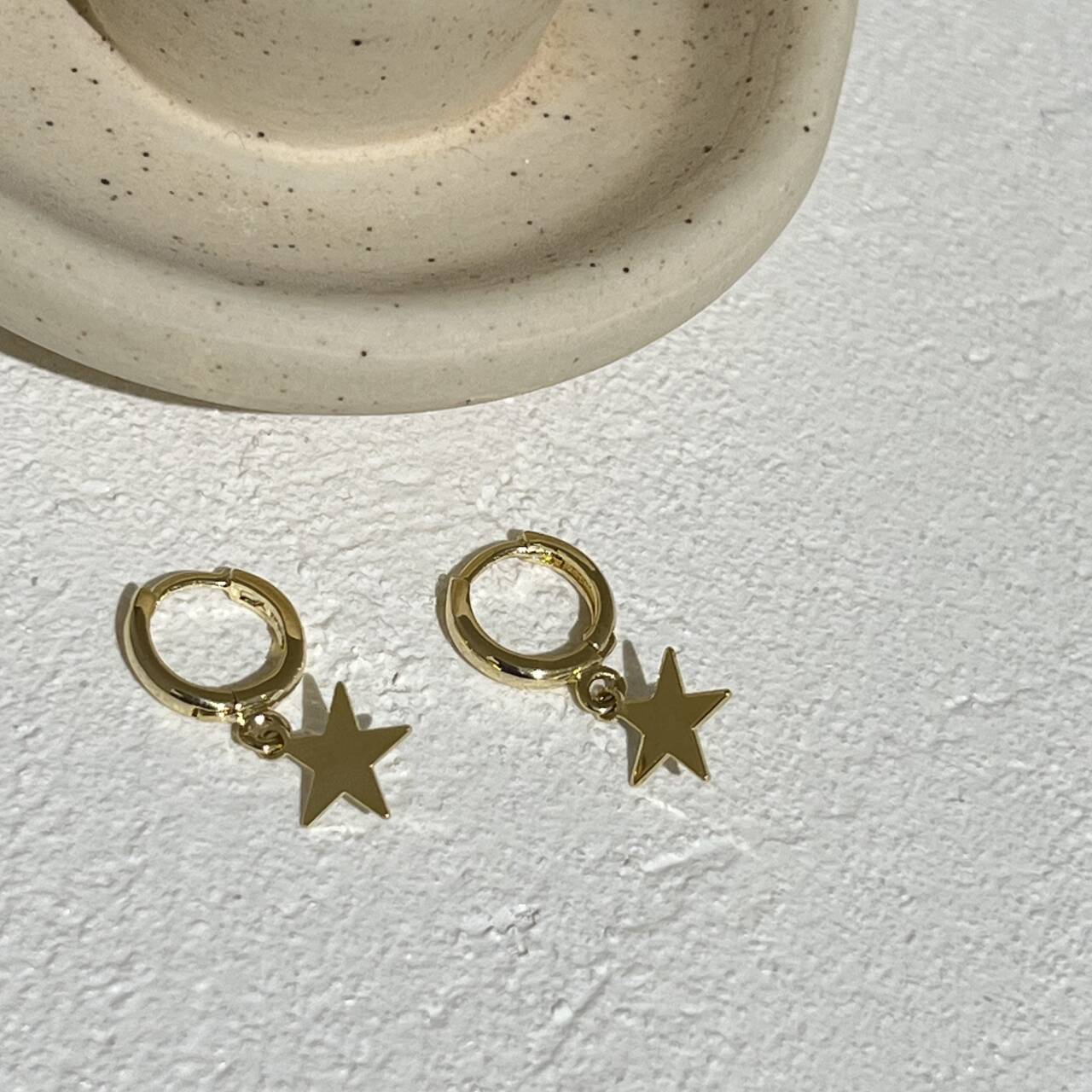 铜合金耳饰 简约百搭星星耳饰 A52