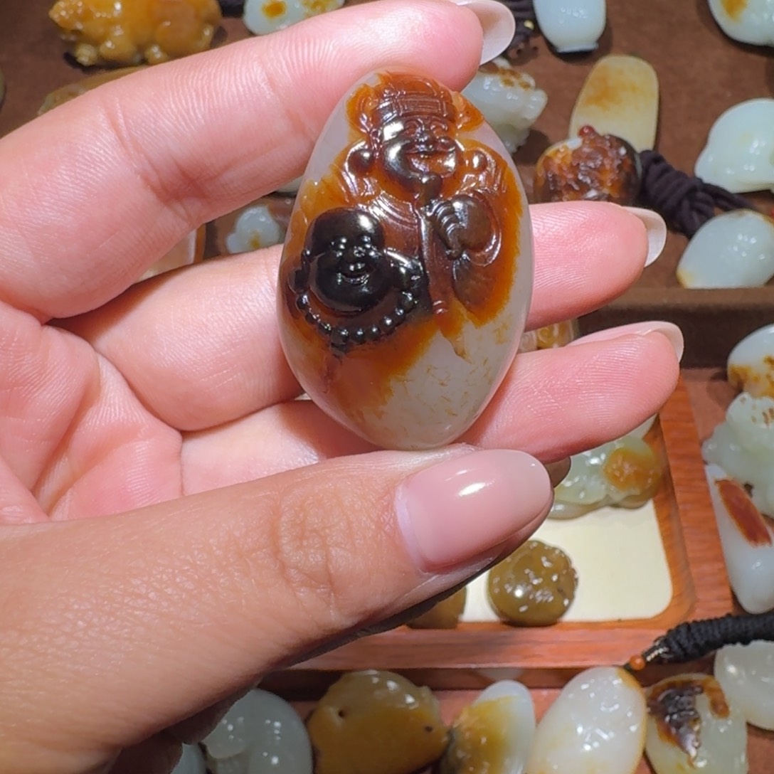 和田玉挂件未镶嵌彼**你