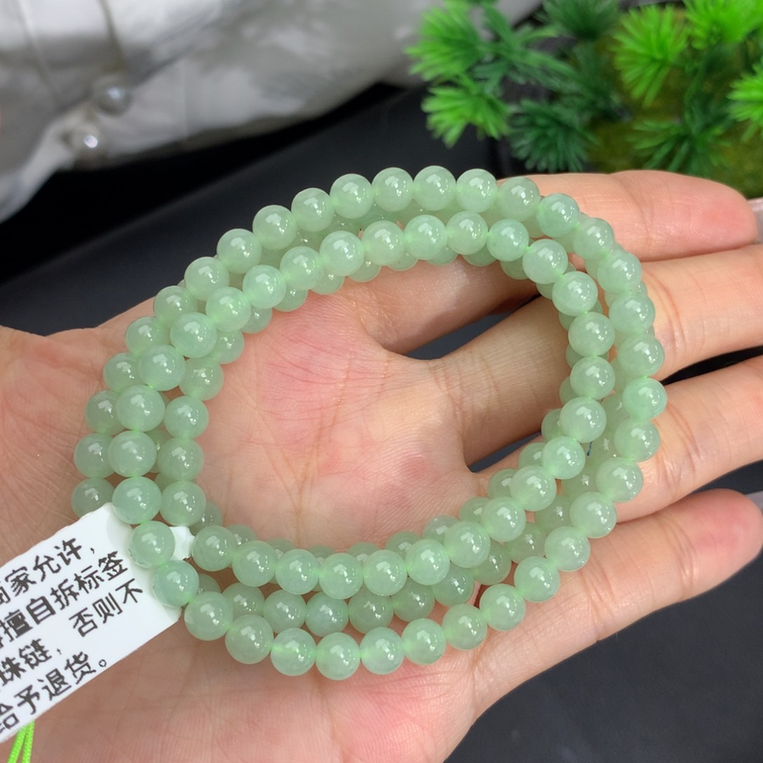 翡翠手链未镶嵌卡5.2冰胶晴项链