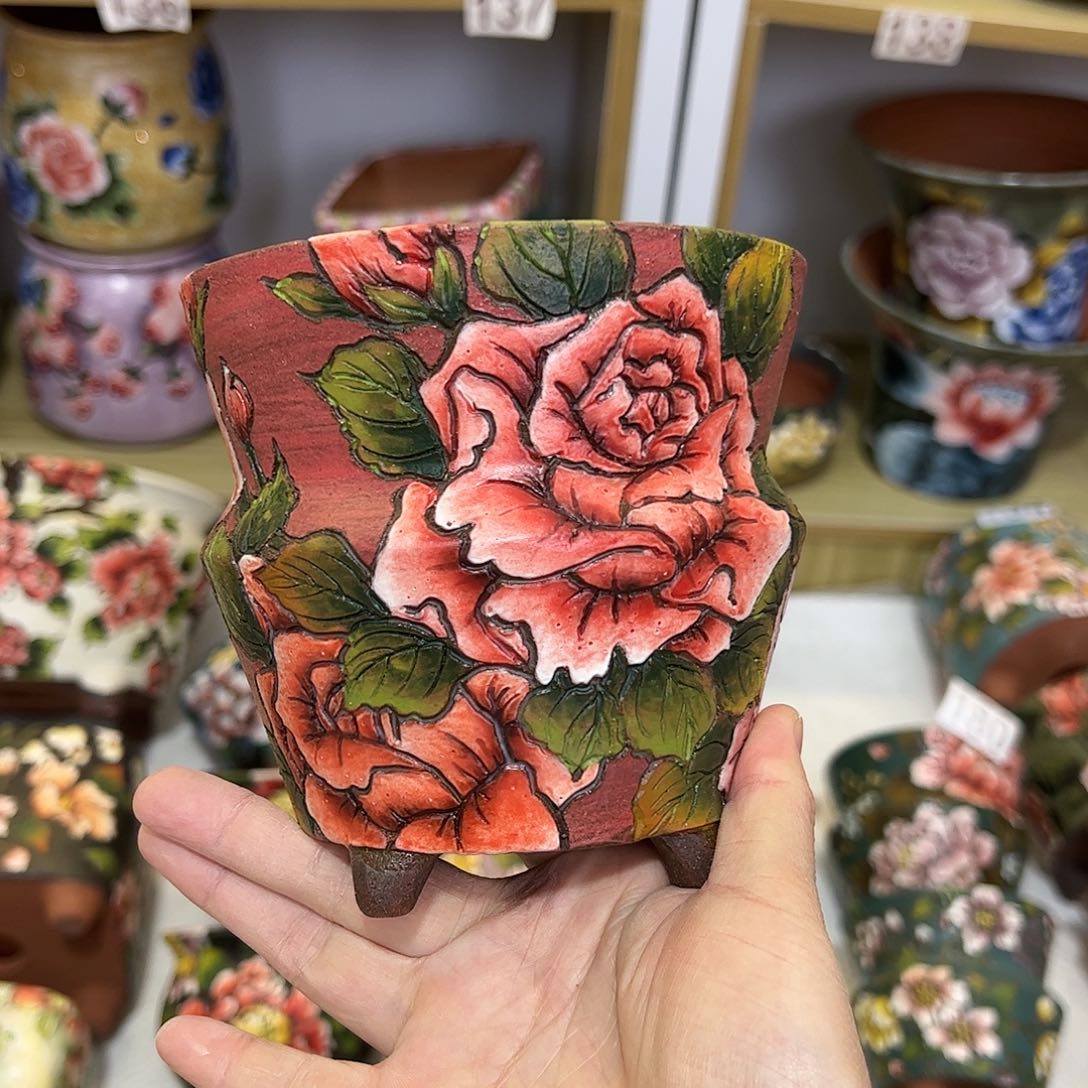 景德镇陶瓷花盆景德镇陶瓷花盆