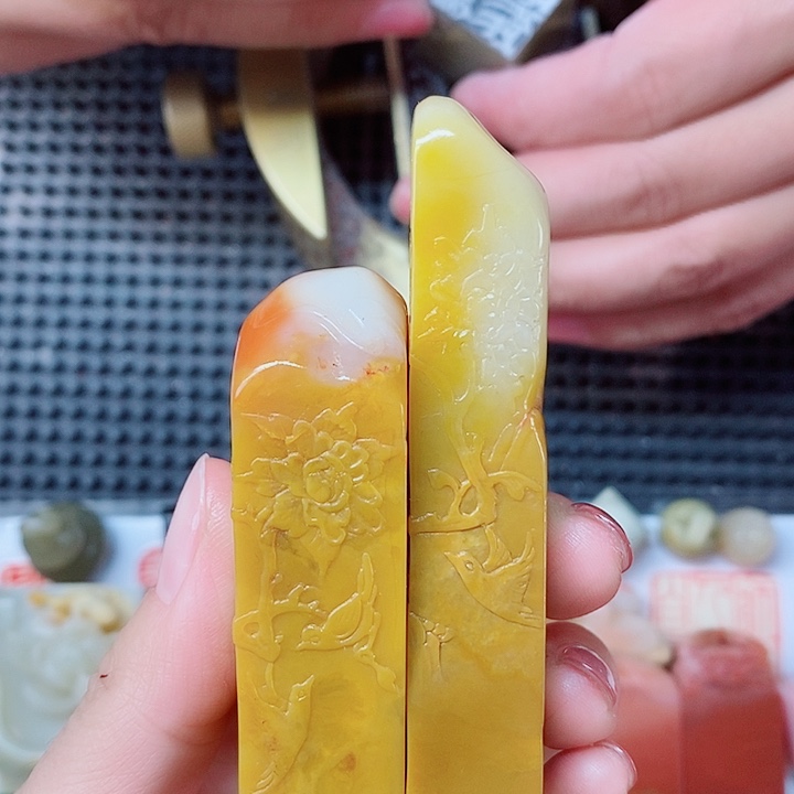 寿山石现场直播手工