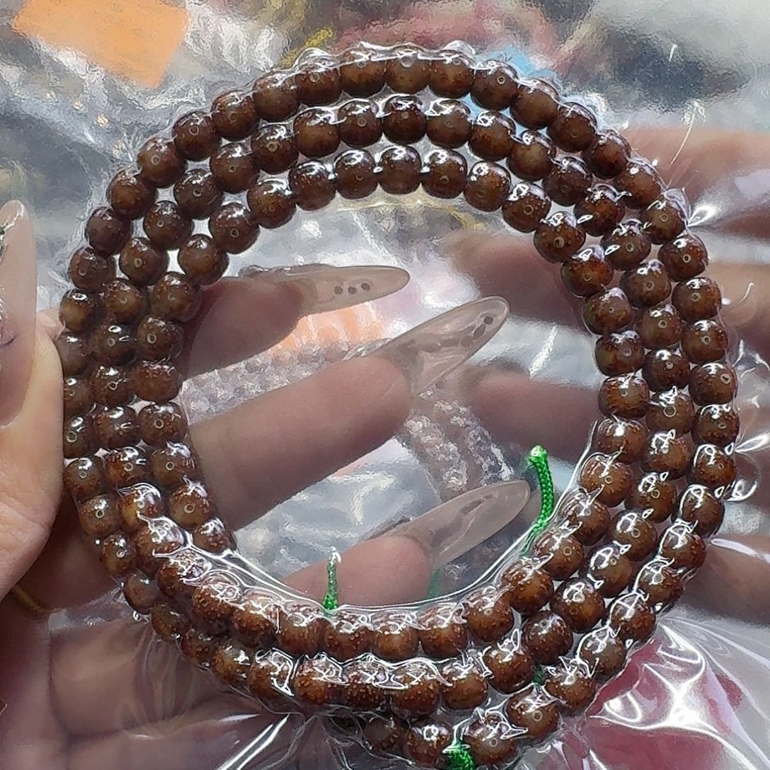 手串星月菩提85殿堂粉冰遇华星月菩提76-108