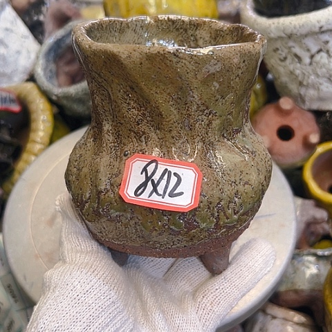粗陶花盆手工花盆