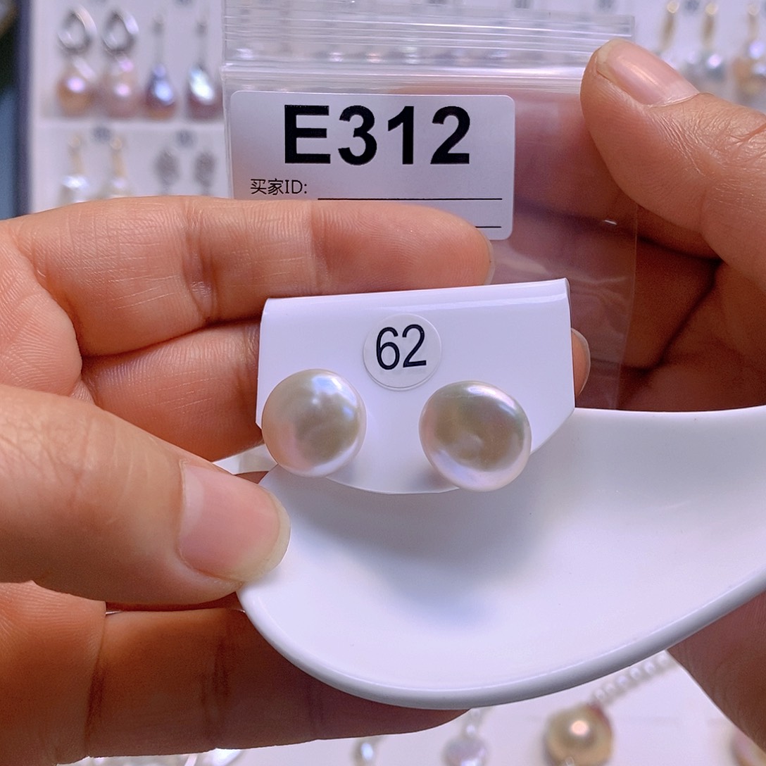 淡水珍珠耳饰银S925镶嵌