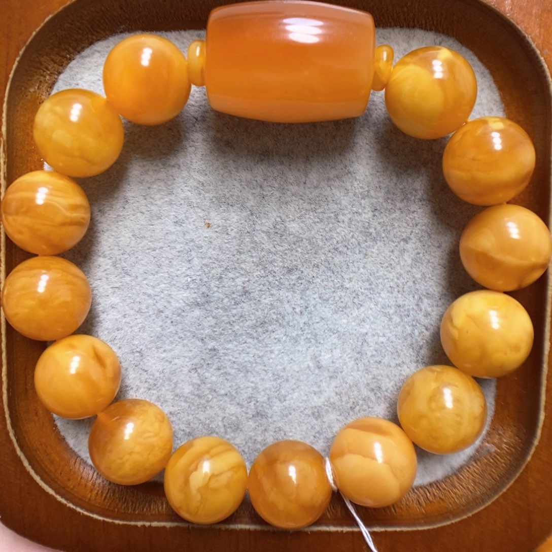 蜜蜡手串未镶嵌蜜蜡