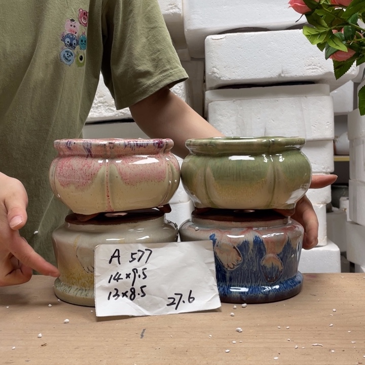 粗陶多肉花盆微瑕577