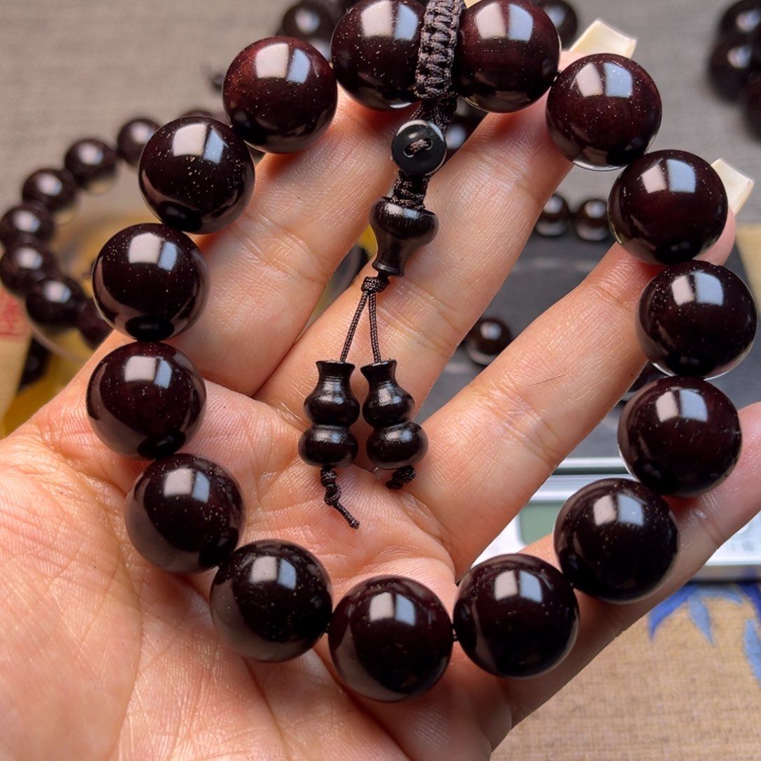 檀香紫檀（小叶紫檀）1.5 15颗小满星