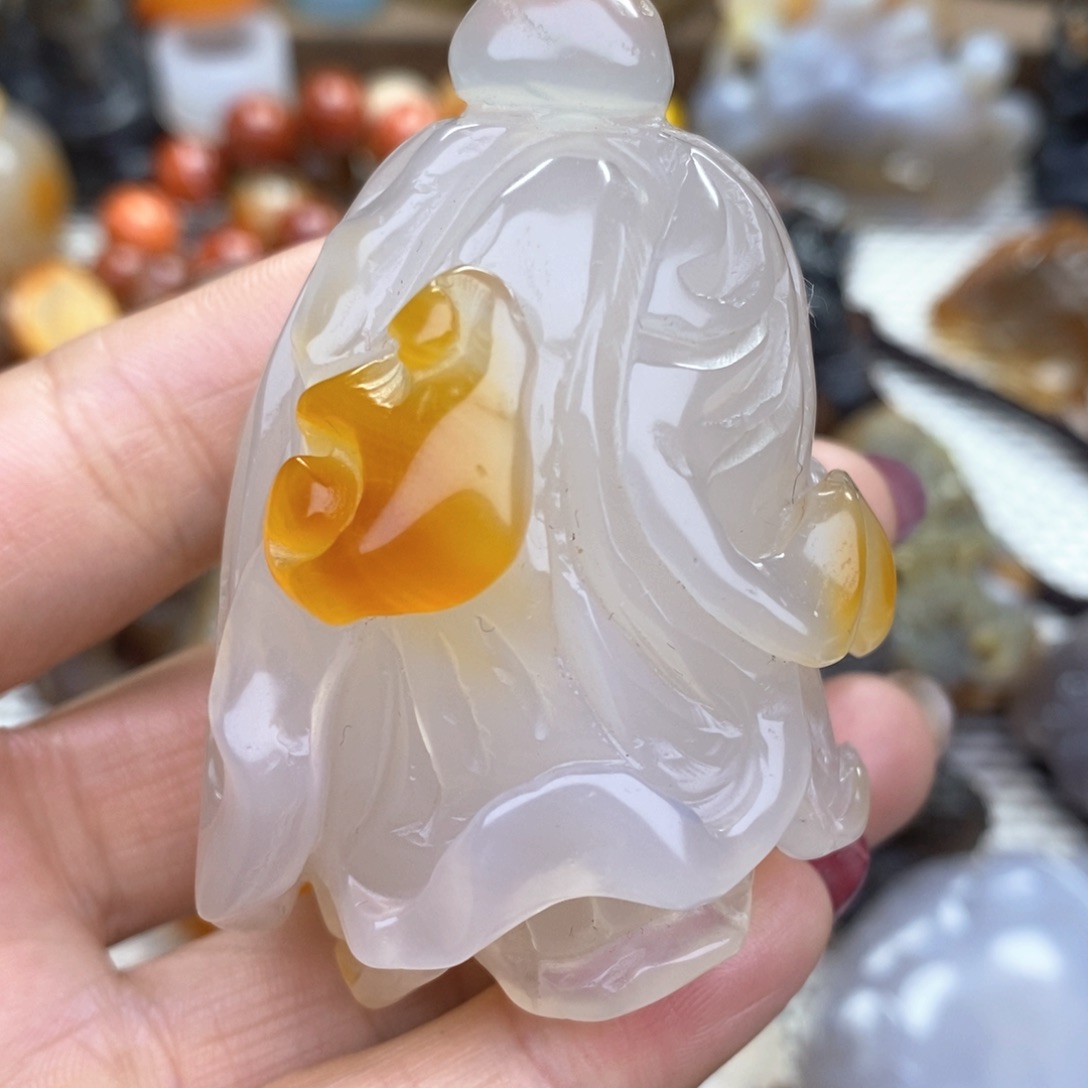 玛瑙/玉髓把件未镶嵌