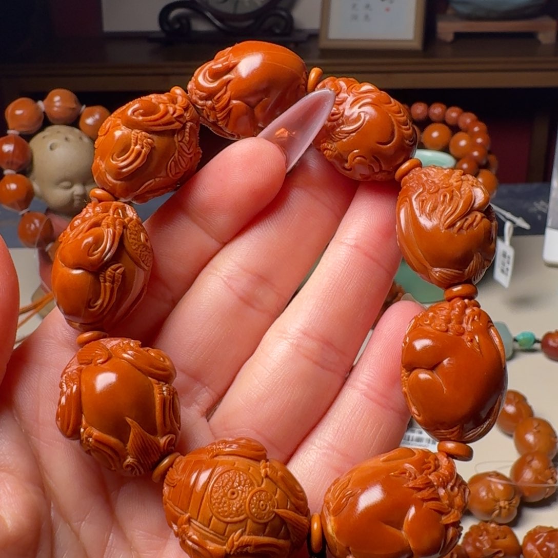 橄榄核手串/手链手工貔貅
