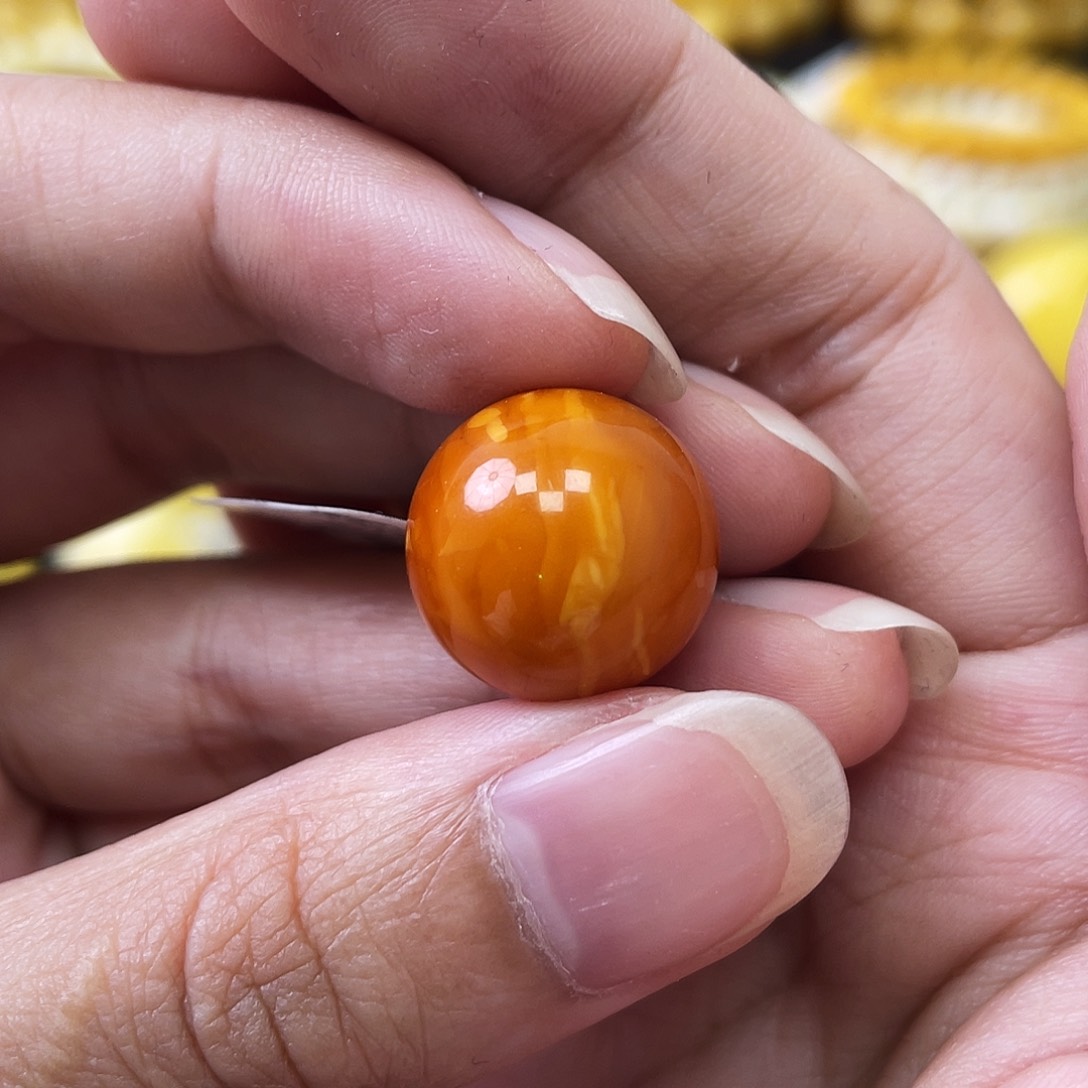 琥珀未镶嵌珠宝奇石15.8mm