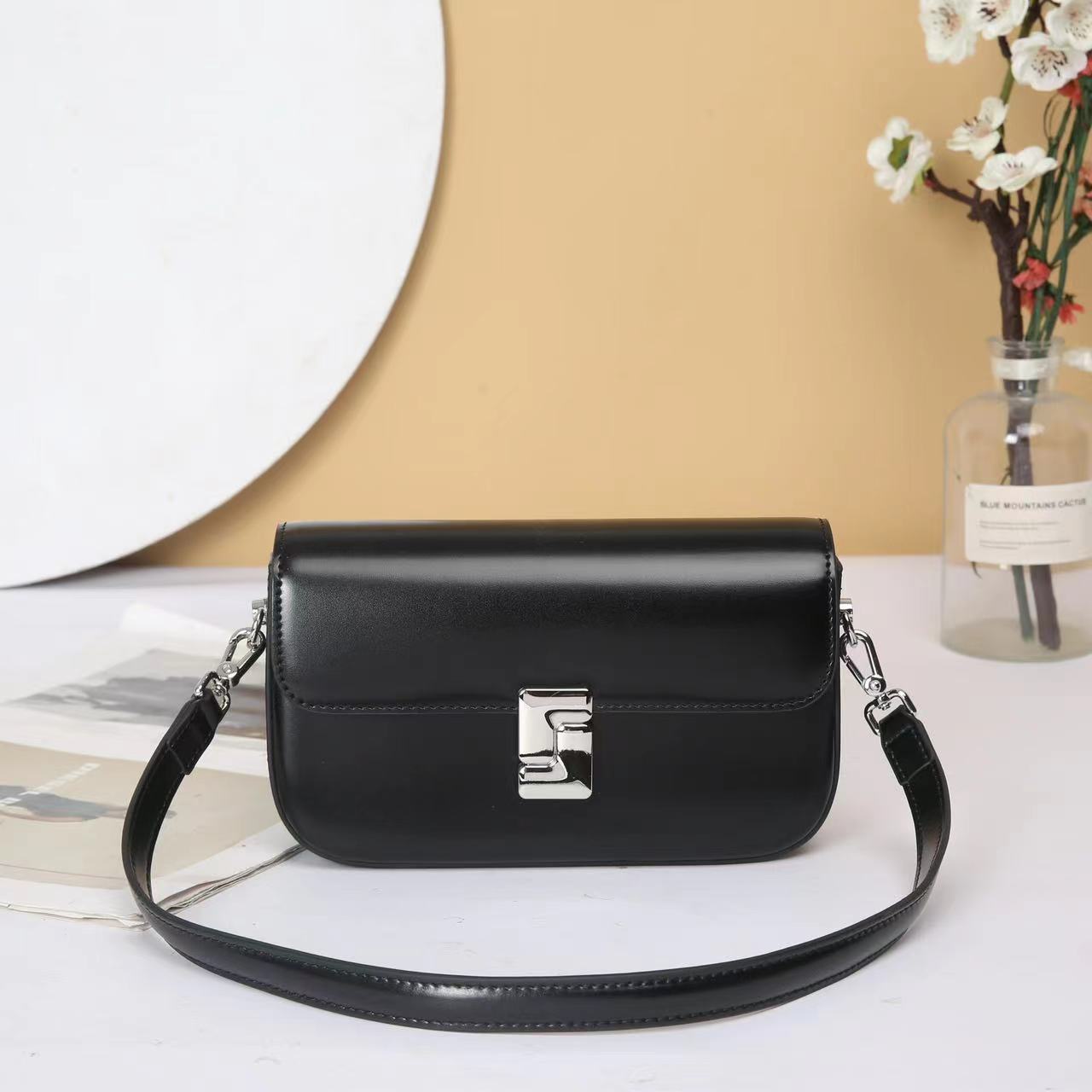 【尚恩CC】SLBL-1617-黑色-轻奢百搭手提腋下新款斜跨女包