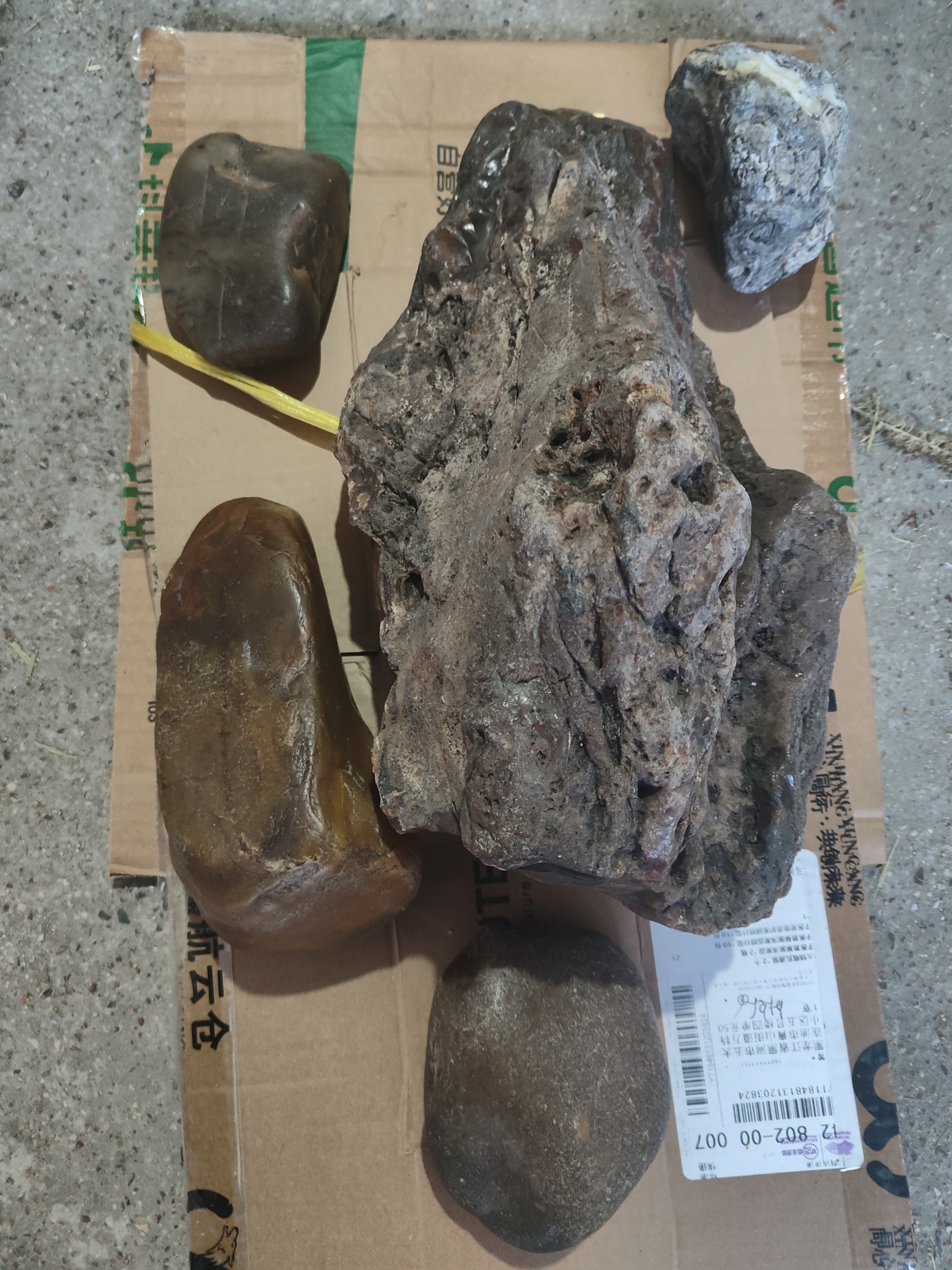 水冲原石天然树化石、水草、蜡石、草花石、泥石、彩石奇石摆件