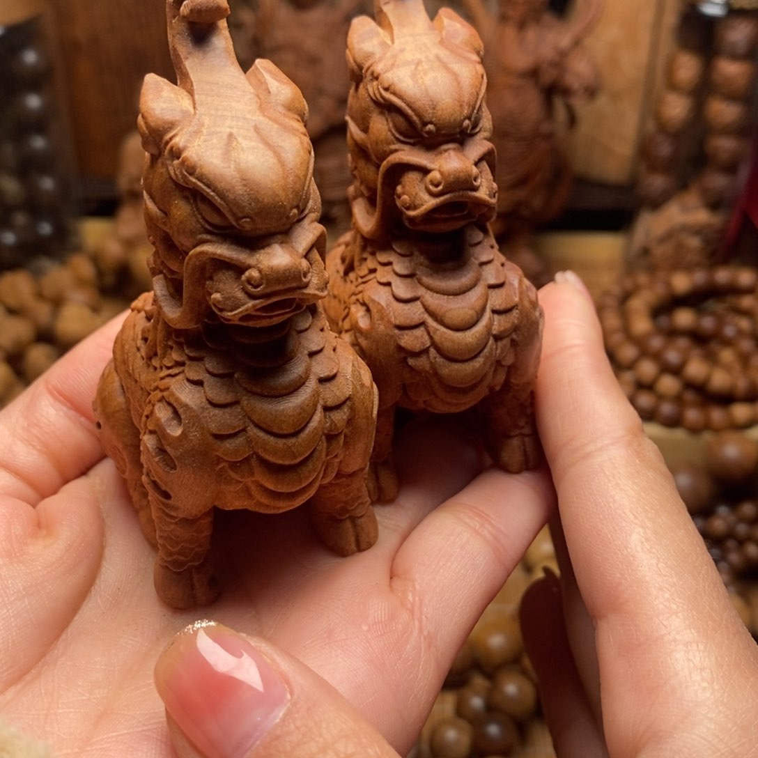 檀香木把件?****?手串摆件