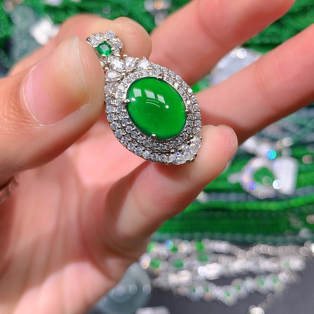 翡翠戒指未镶嵌天然翡翠