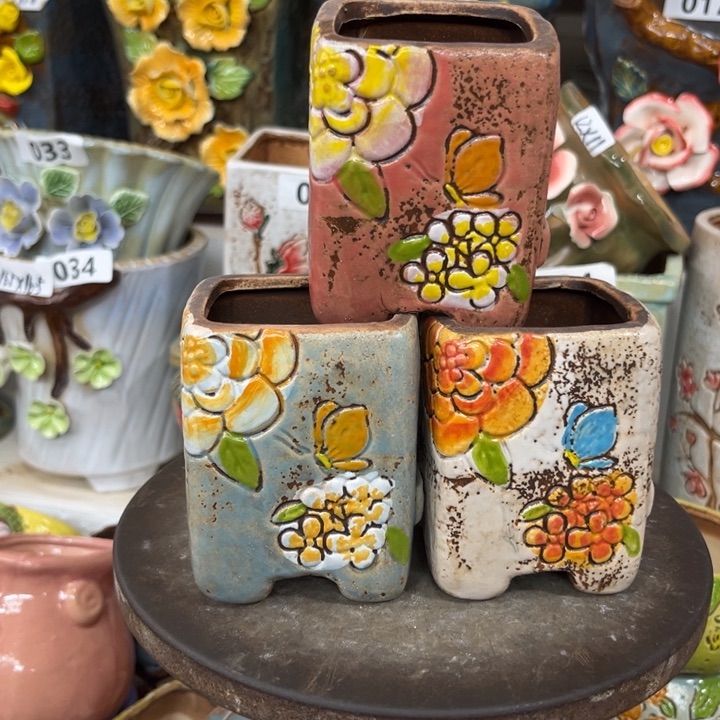 紫砂花盆粗陶材质多肉花盆