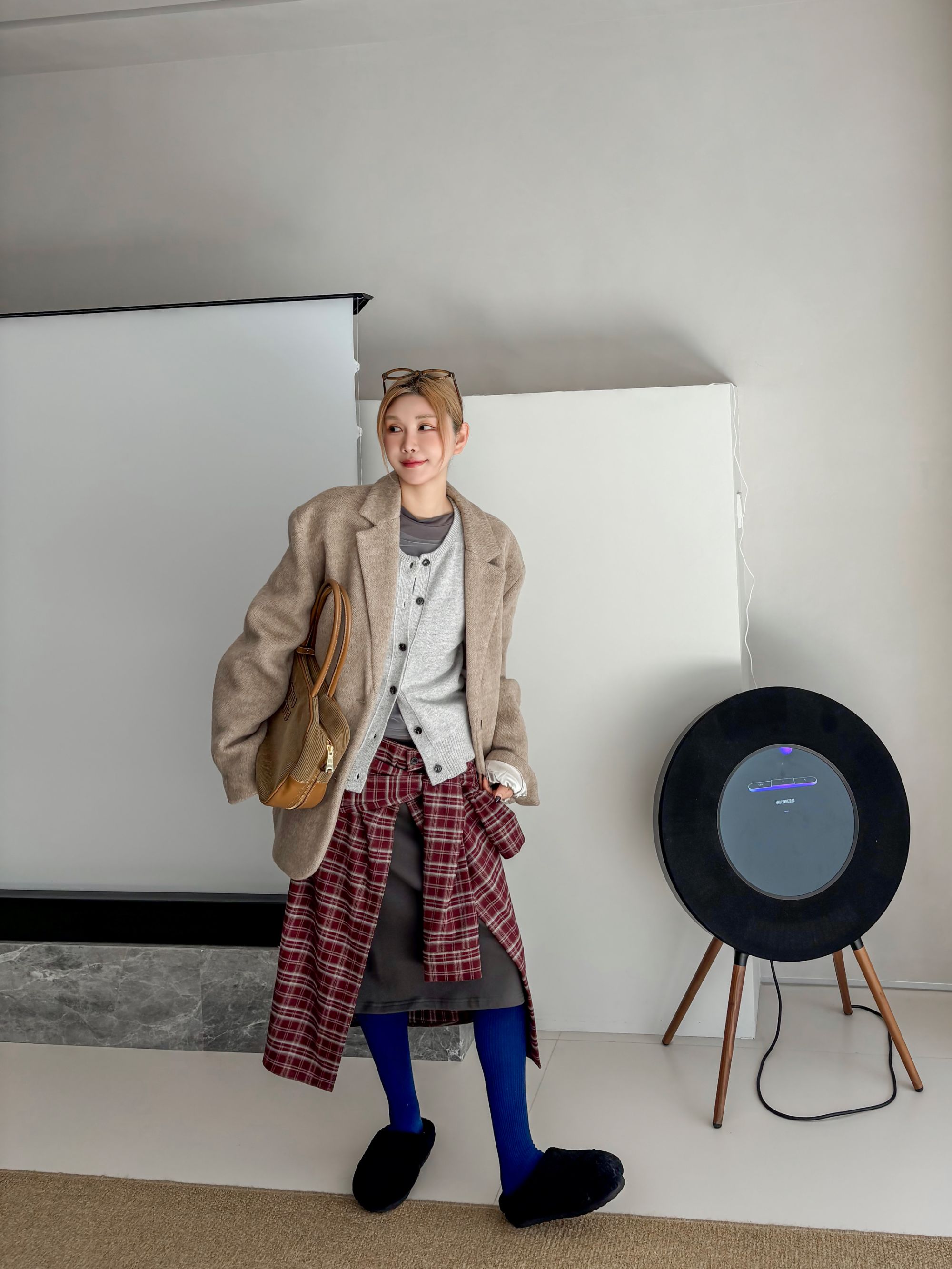 VICA VANESSA · 设计师品牌卡其色羊毛呢外套  VC74W07/1328W