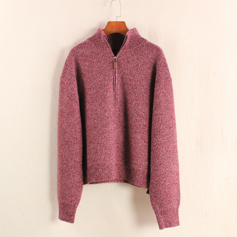 【梦芸】康赛妮羊绒针织衫女24年秋冬新款长袖半高领宽松毛衣