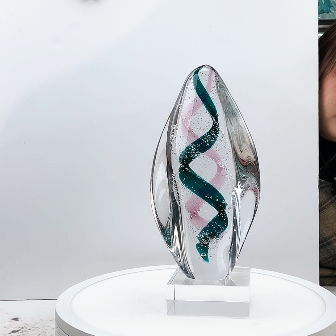 茶盏琉璃水晶摆件