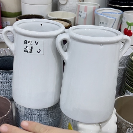 多肉绿植陶瓷花盆9.9包邮，有孔