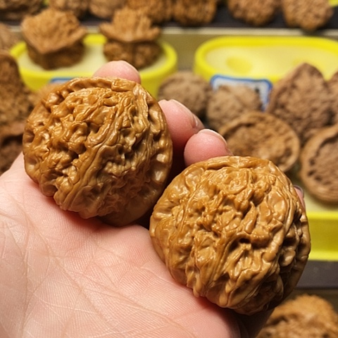 吊坠文玩核桃白狮子