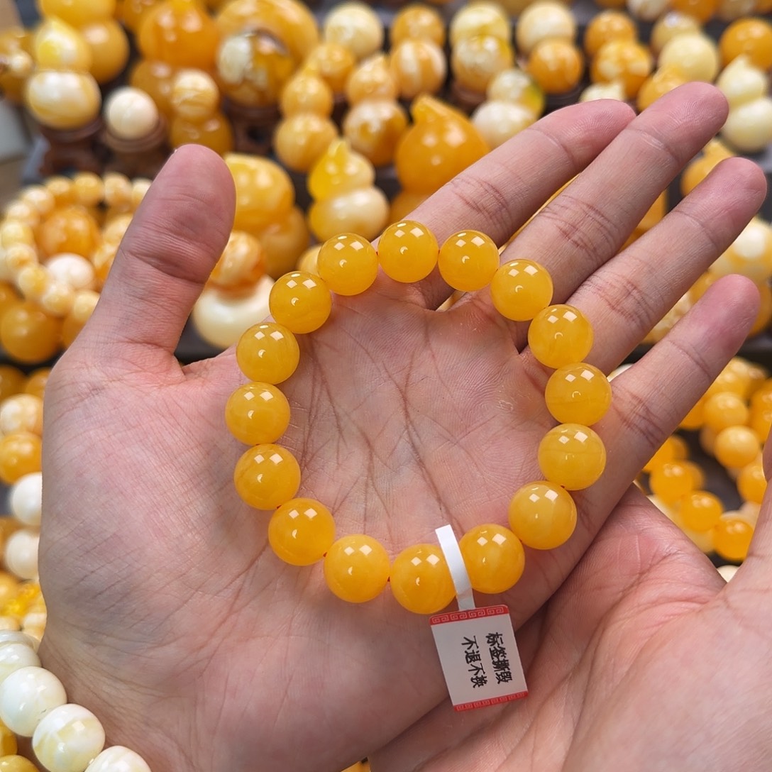 琥珀未镶嵌珠宝奇石13mm同料