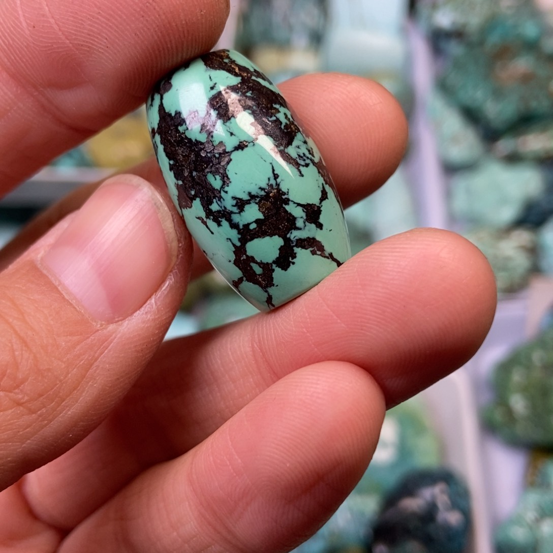 绿松石珠宝奇石未镶嵌大*秀