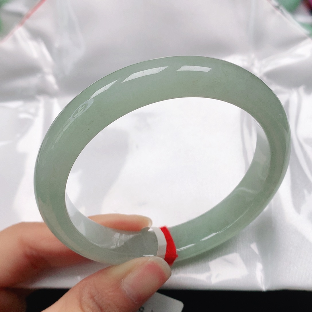 翡翠手镯未镶嵌天然翡翠手镯57