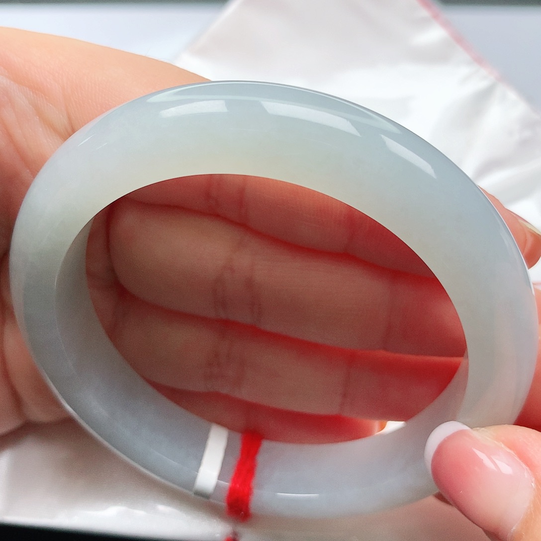 翡翠未镶嵌手镯冰晴16