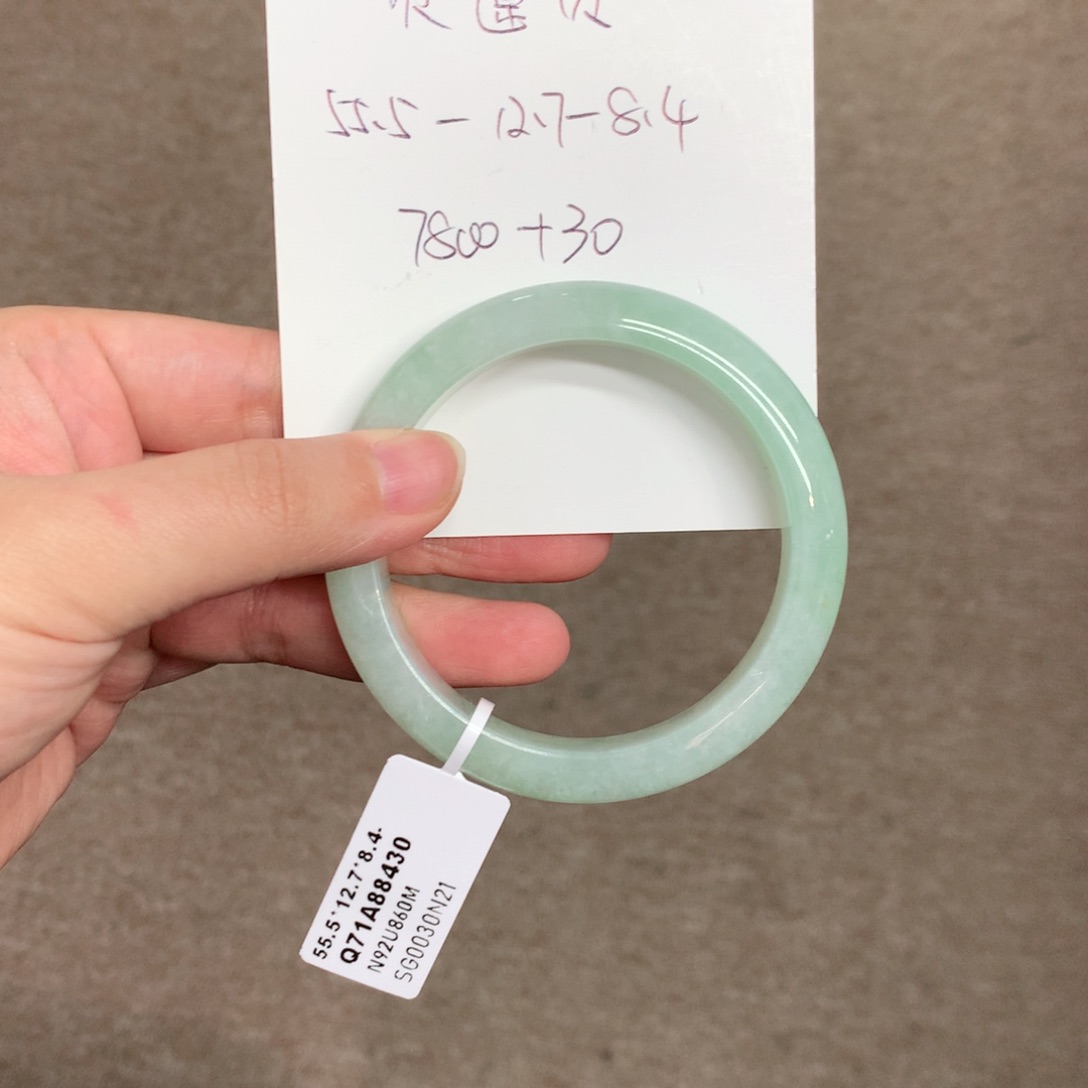 翡翠手镯未镶嵌贝*贝