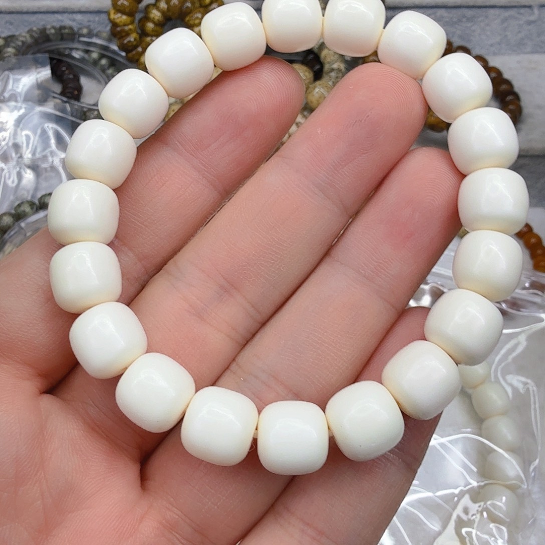 星月菩提手串65白单圈11×10