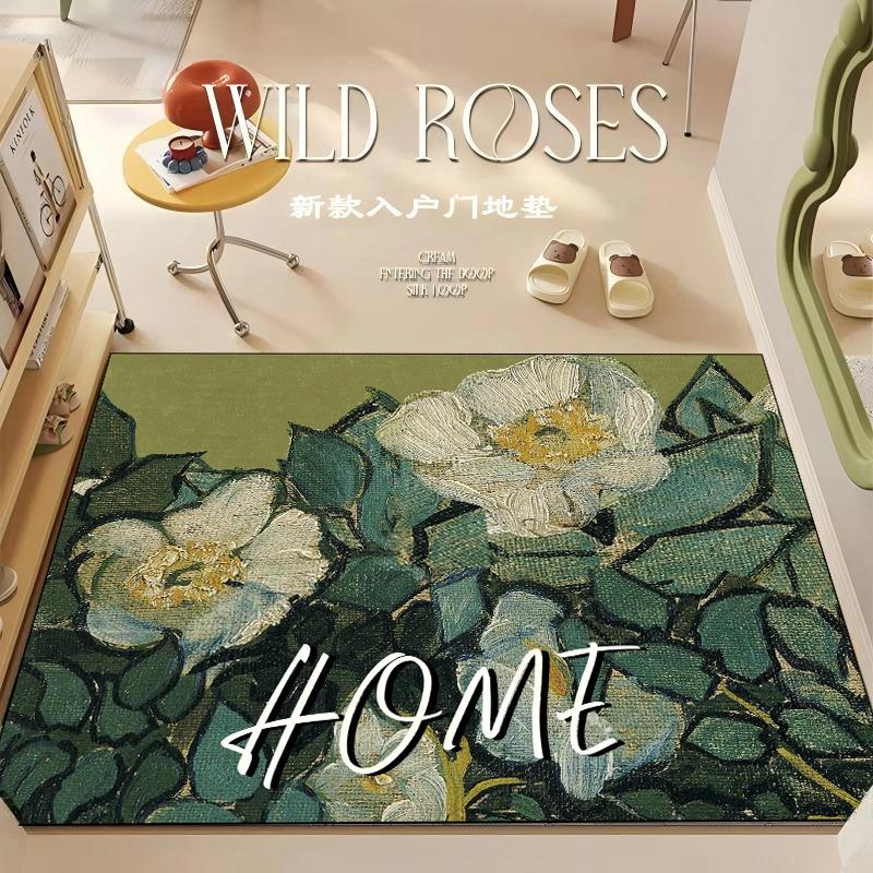 B109【40*60cm】硅藻泥入户门里门外喜庆玄关防滑免洗地毯