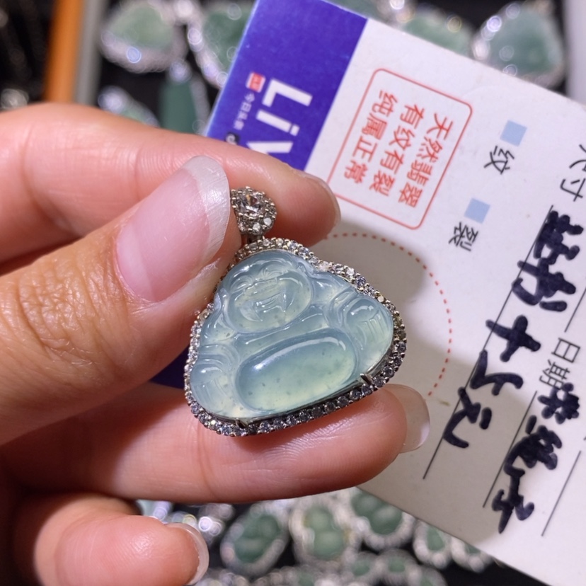 【闪购商品】翡翠颈饰银S925镶嵌天然