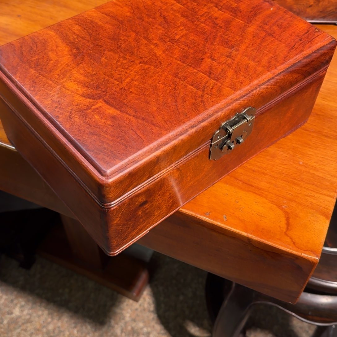 大果紫檀（缅甸花梨）春*花梨首饰盒31公分