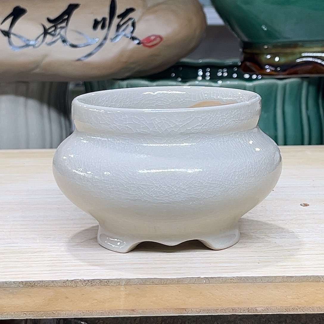 陶瓷绿植多肉微瑕花盆口径8*7