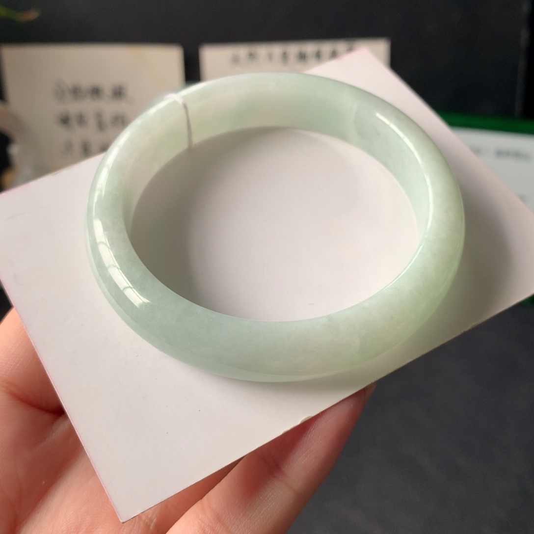 翡翠未镶嵌手镯3号53.7-11.7-7.4