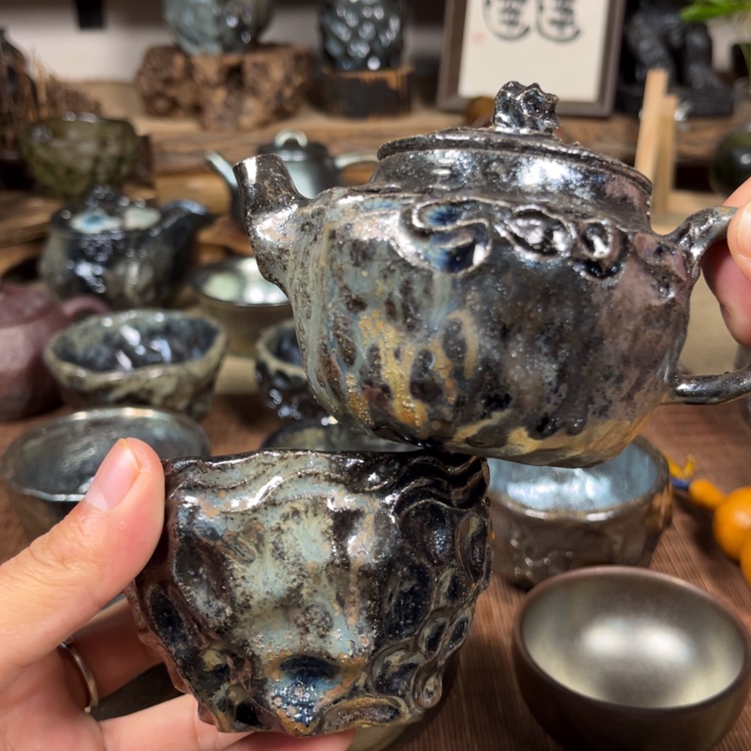 建水紫陶三木柴烧