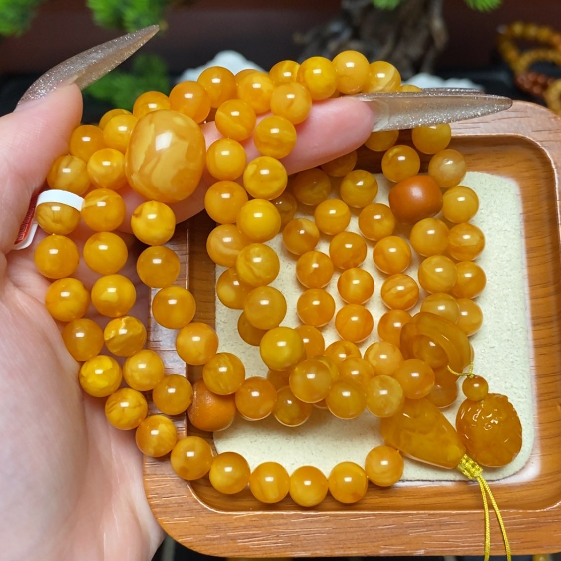 【闪购商品】未镶嵌蜜蜡手链手串