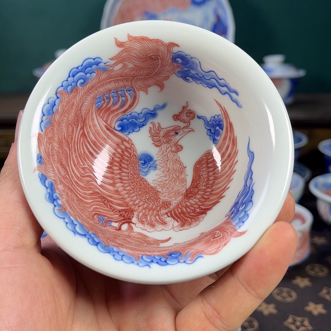 瓷片自成堂景德镇手工手绘