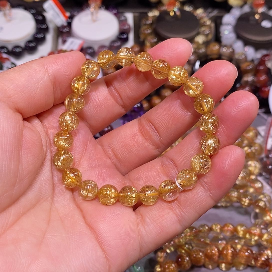 未镶嵌手链水晶金钛晶8