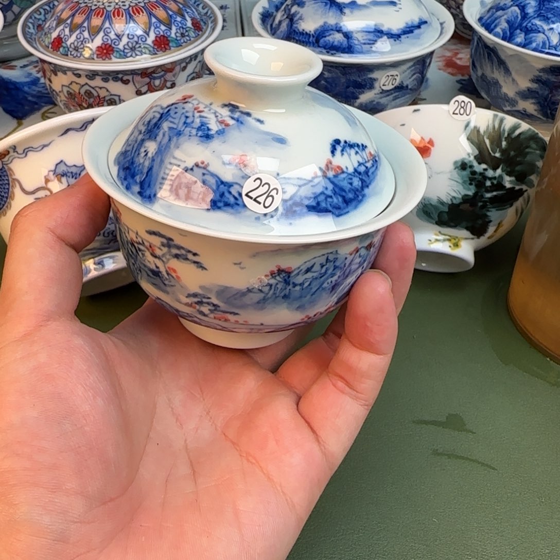 彦祖纯手工手绘茶具226