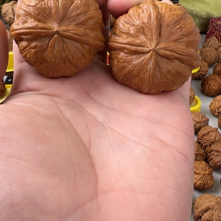 吊坠文玩核桃41全品无修元宝异形