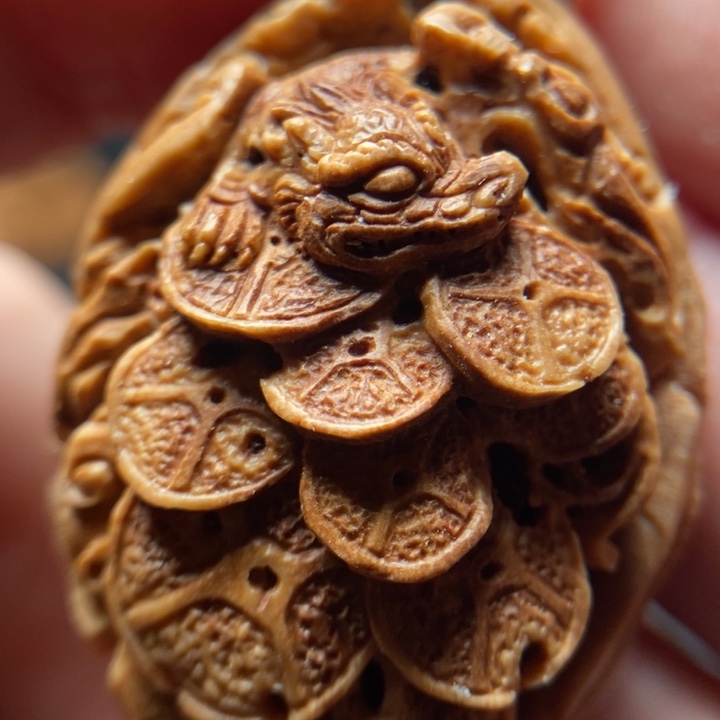 桃核双面满工貔貅