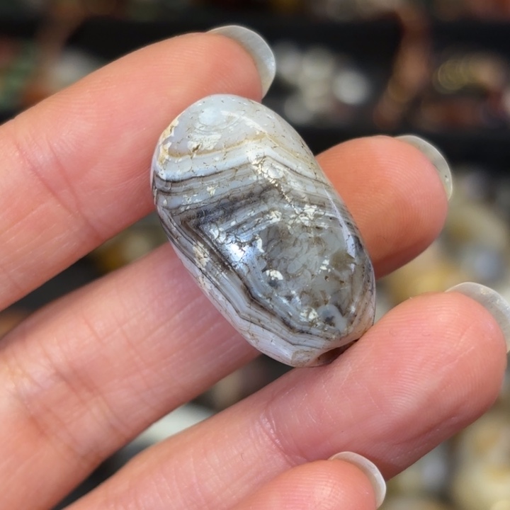 大***猫玛瑙/玉髓未镶嵌颈饰