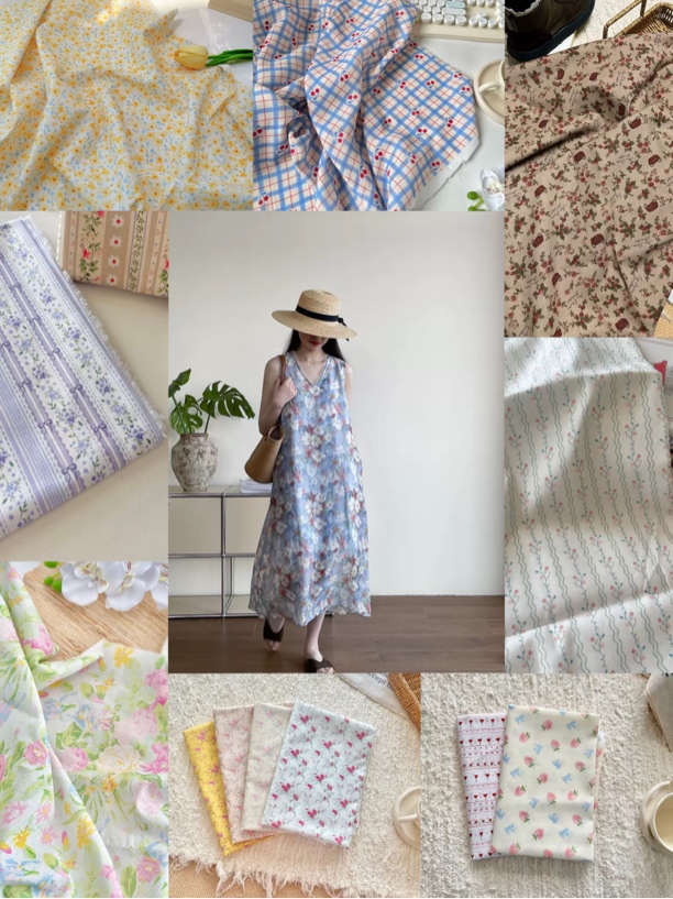 【通拍链接】印花面料零头布链接 叫到名字去拍