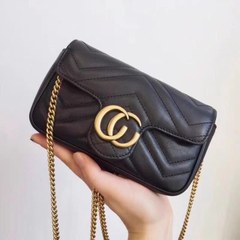 香港正品包包女迷你小香风菱格链条包真皮质感时尚经典单肩斜跨包