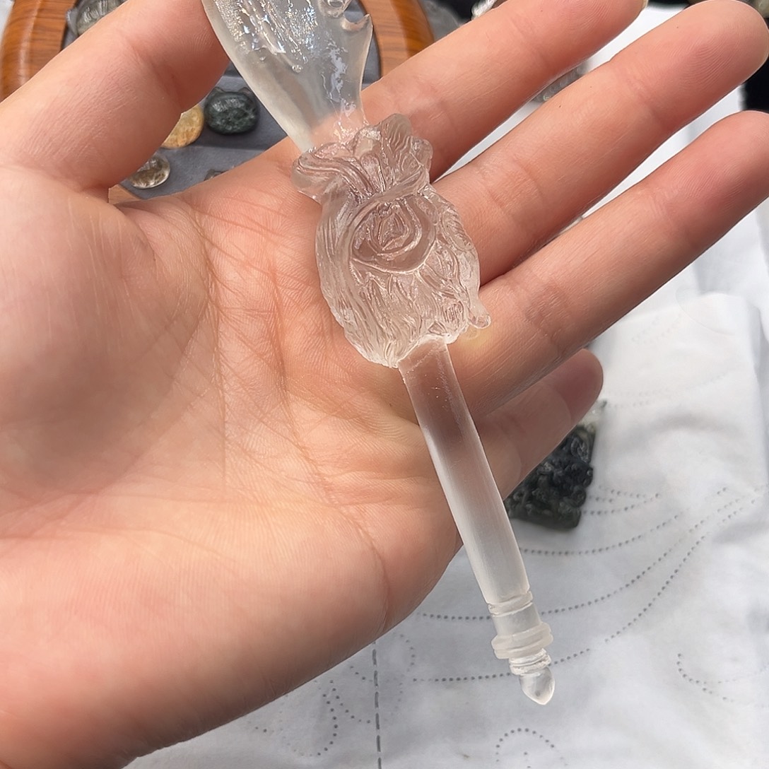 颈饰银S925镶嵌水晶潇****菌白水刀