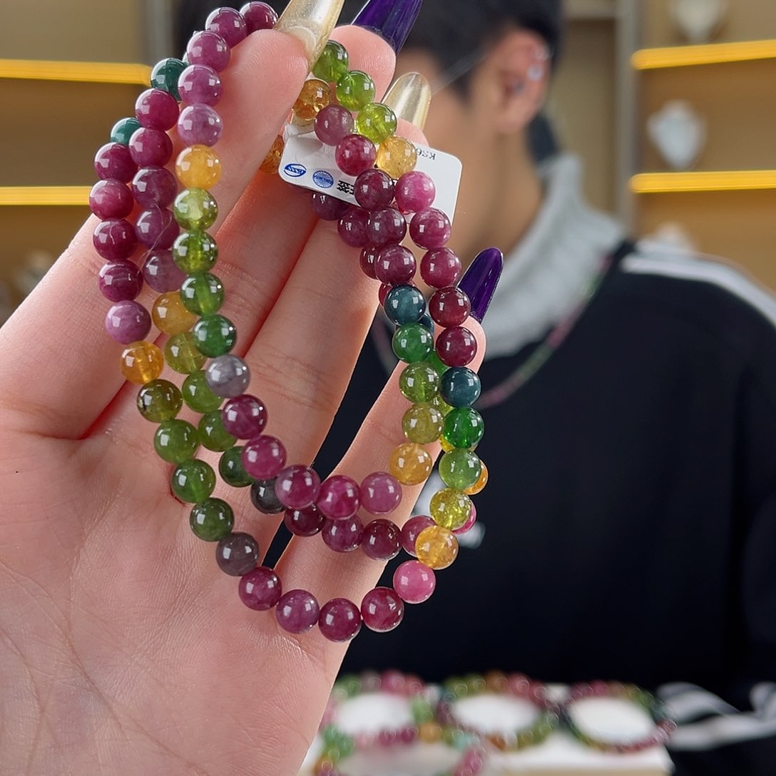 碧玺碧玺6mm（多样性发一件未镶嵌蓝**球